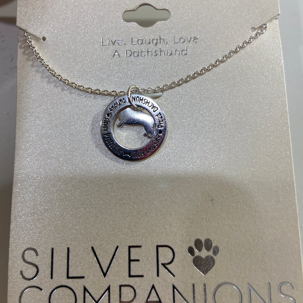Silver Companions unisex necklace